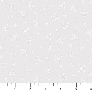Basically Black and White Quatrefoil White on White Patrick Lose Northcott Cotton Fabric NC-PL-10730-10 | US Fabric Shop