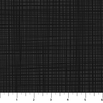 Basically Black and White Woven Check Black on Black Patrick Lose Northcott Cotton Fabric NC-PL-10728-99 | US Fabric Shop
