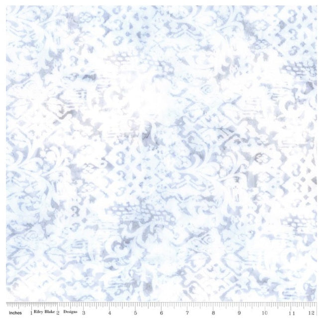 Batiks Porcelains Taupe Barely There White Purple Green Riley Blake Cotton BATIK Fabric RB-BT23453-290