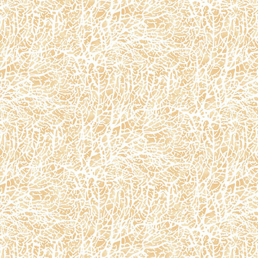 Beach Bound Coral Beige Barb Tourtillotte Henry Glass Cotton Fabric