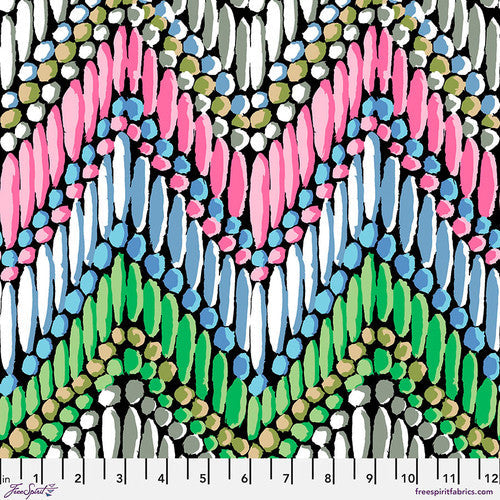 Beaded Curtain Pastel Stash Kaffe Fassett Collective Free Spirit Fabrics Cotton Fabric FS-PWGP191.PASTEL