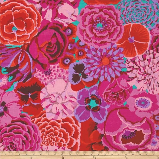 Bekah Magenta Stash Kaffe Fassett Collective Free Spirits Cotton Fabric FS GP69.MAGEN