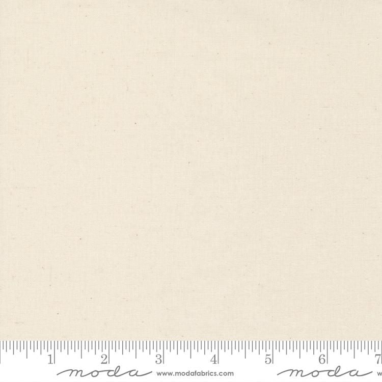 (SOLD PER BOLT) Bella Solids Muslin Unbleached Cream Moda Fabrics Cotton Fabric MD-9900-285-FB