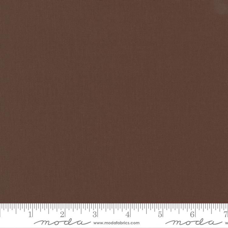 Bella Solid Chocolate Brown Moda Cotton Fabric MD 9900 41