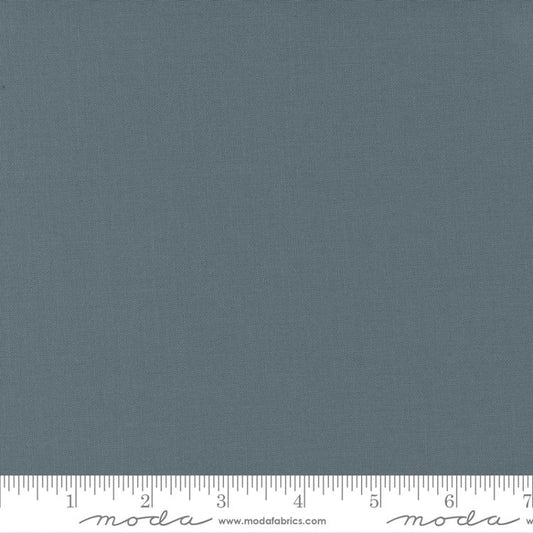 Bella Solid Graphite Grey Blue Moda Cotton Fabric