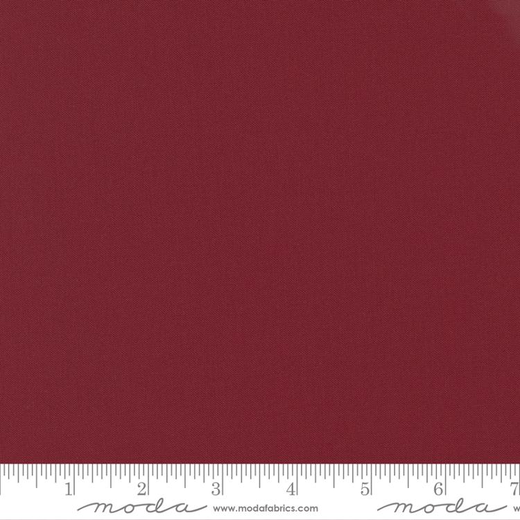 Bella Solid Kansas Red Moda Cotton Fabric