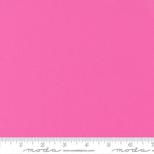 Bella Solid Peony Pink Moda Cotton Fabric MD 9900 91