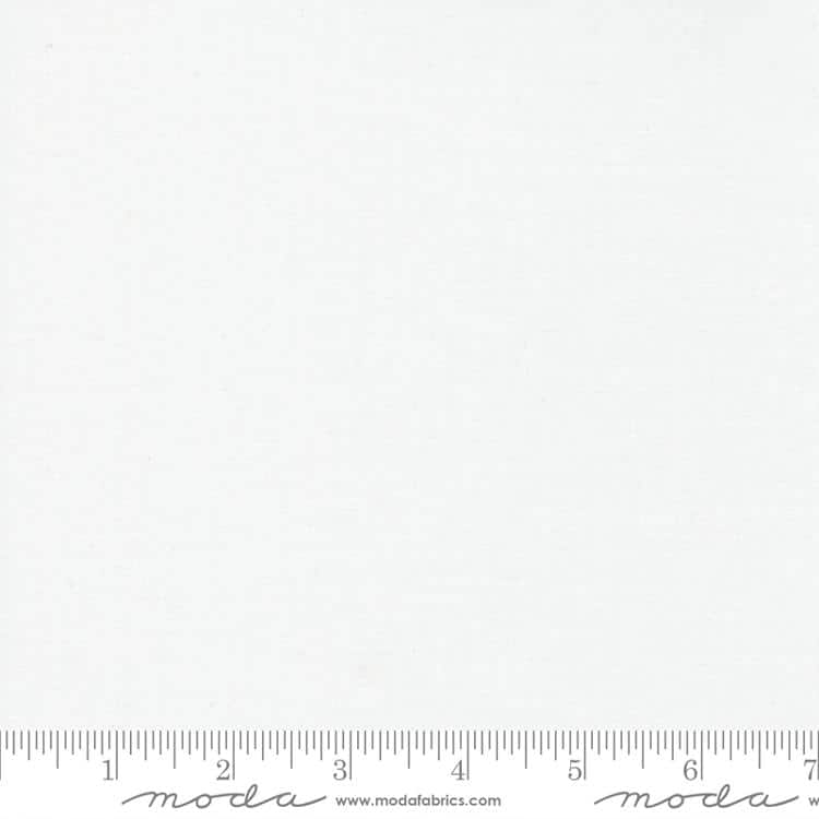 (SOLD PER BOLT) Bella Solids White Bleached Moda Fabrics Cotton Fabric MD-9900-98-FB