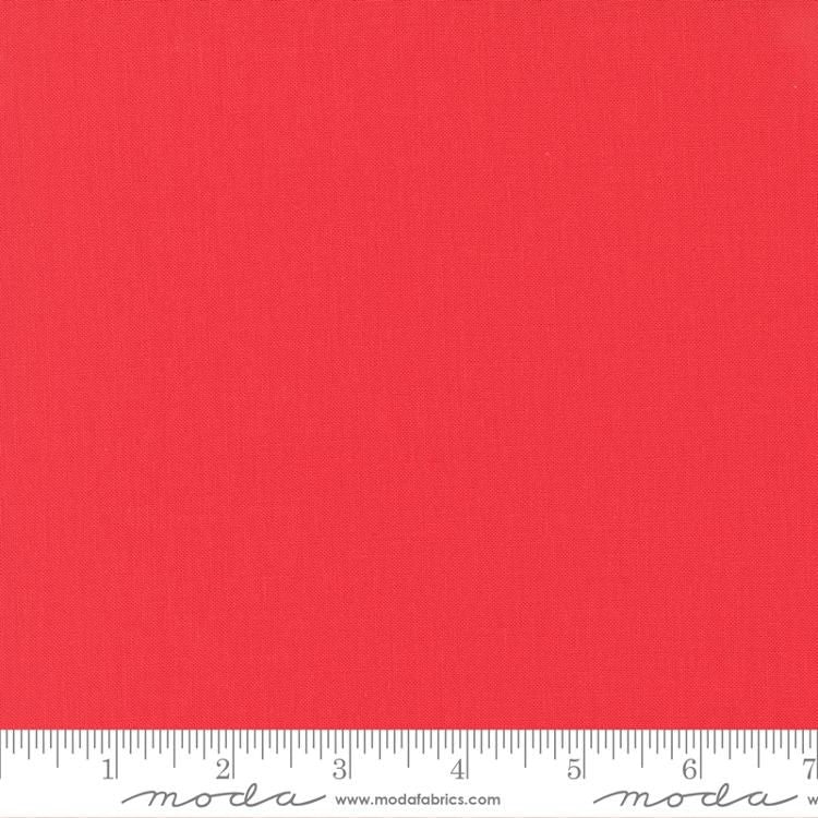 Bella Solids Geranium Red Moda Cotton Fabric MD-9900-258