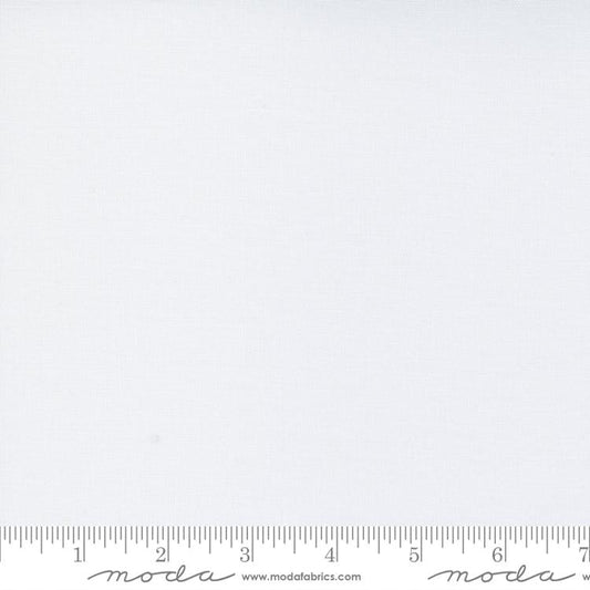 (SOLD PER BOLT) Bella Solids Super White Moda Fabrics Cotton Fabric MD-9900-436-FB