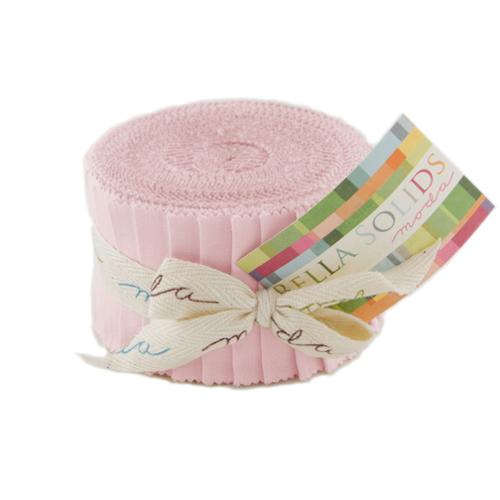 Bella Solids Sisters Pink 2.5" Jelly Roll 20pcs Moda Cotton Fabric MD-9900JJR-145