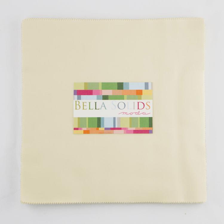 Bella Solids Snow 10" Squares Junior Layer Cake Moda Cotton Fabric MD-9900JLC-11