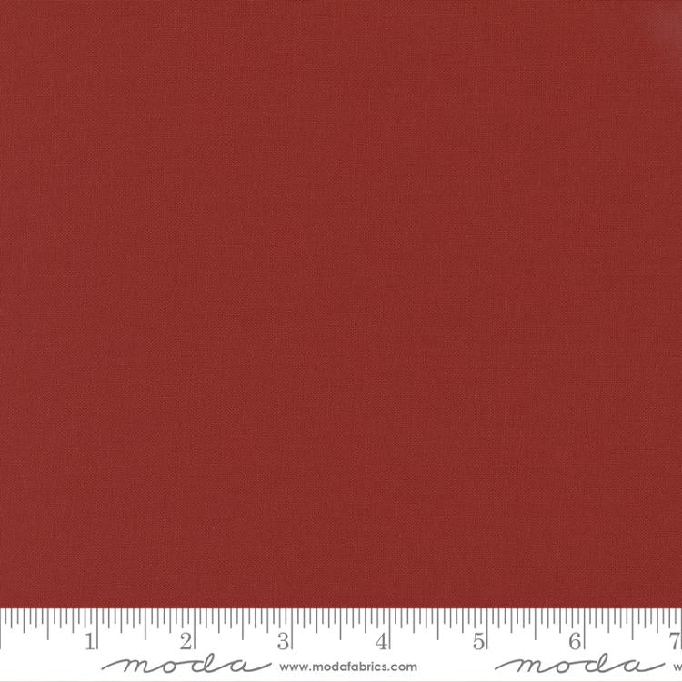 Bella Solids Cinnamon Red Moda Cotton Fabric MD-9900-424