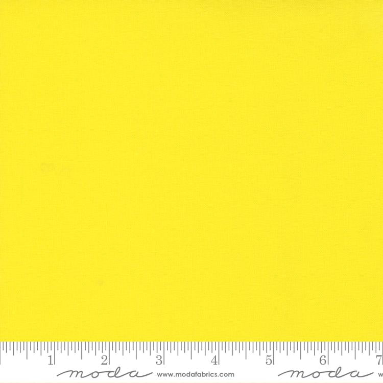 Bella Solids Electric Lemon Yellow Moda Cotton Fabric MD-9900-414