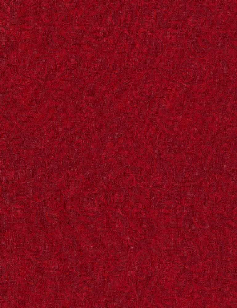 Belle Delicate Filigree Red Timeless Treasures Cotton Fabric