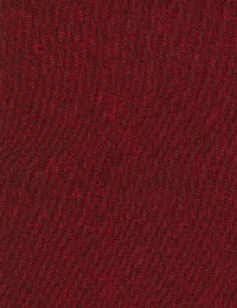 Belle Delicate Filigree Ruby Timeless Treasures Cotton Fabric TT-Belle-C7800-Ruby