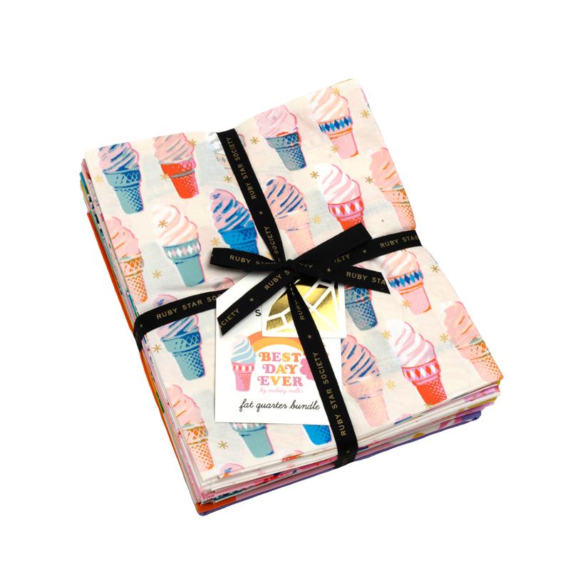 Best Day Ever AB Fat Quarter Bundle 18" x 21" Ruby Star Society Moda Cotton Fabric MD-RS0102FQ