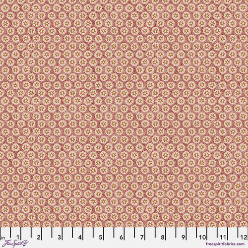 Bexleyheath Honeycomb Berry Pink The Original Morris & Co Free Spirit Cotton Lawn Fabric