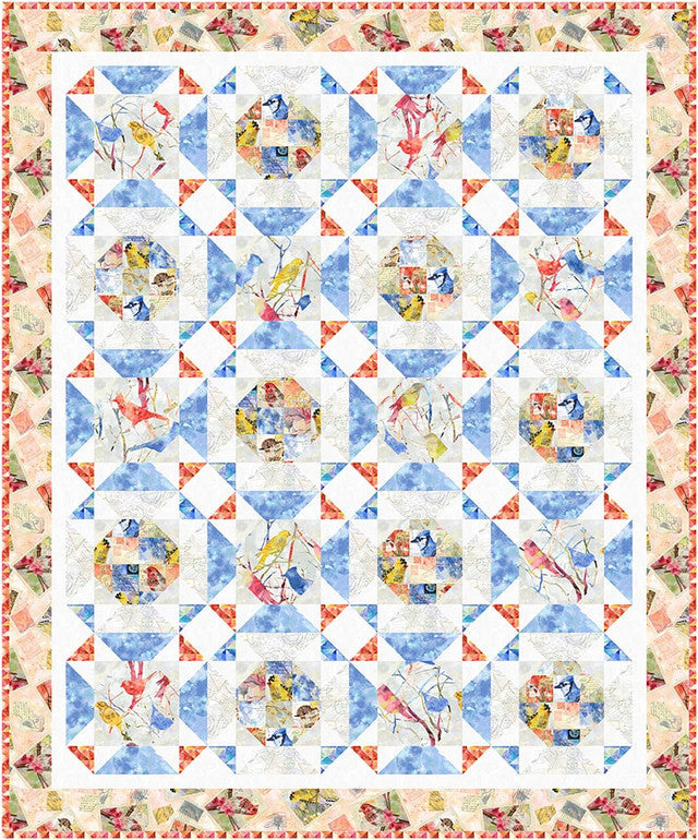 Air Mail Bird Watching Quilt Studio E-Free Pattern