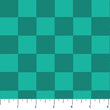 Bits and Bobs Squares Teal FIGO Northcott Cotton Fabric NC-91269-64 | US Fabric Shop