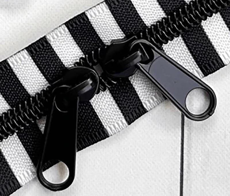 Black & White 30'' Zipper Black Stitch Supply Co SSC-Z05