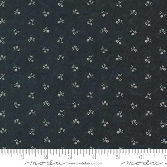 Blackbirds Nest Petite Petals Ditsy Black Kansas Troubles Quilters Moda Cotton Fabric
