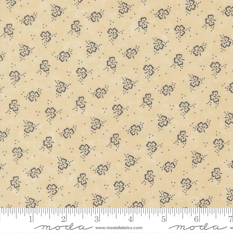 Bluebirds Nest Lucky Day Blenders Tan Kansas Troubles Quilters Moda Cotton Fabric MD-9802-22