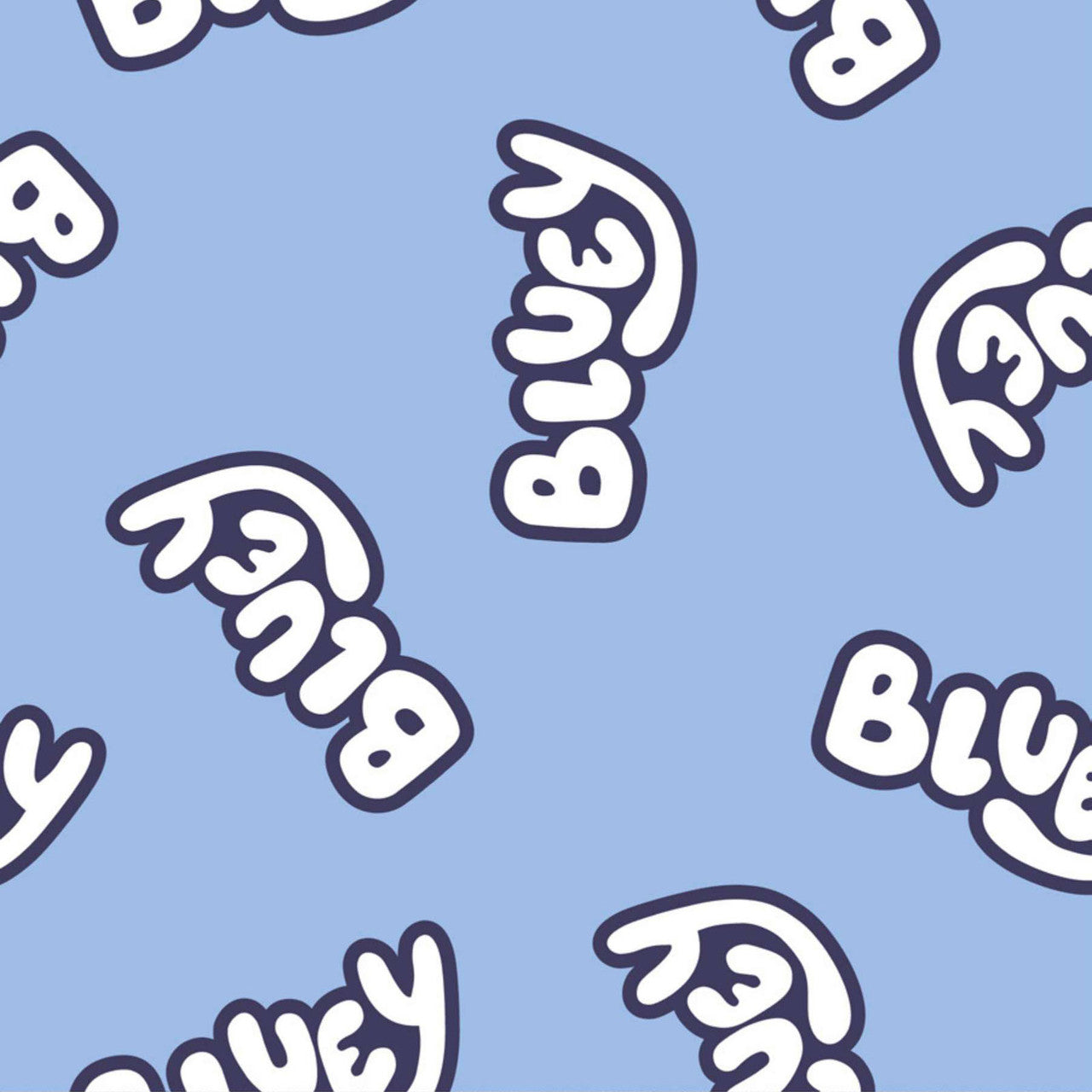 Bluey Name Blue Springs Creative Polyester Fleece Fabric SC-81787-A62078