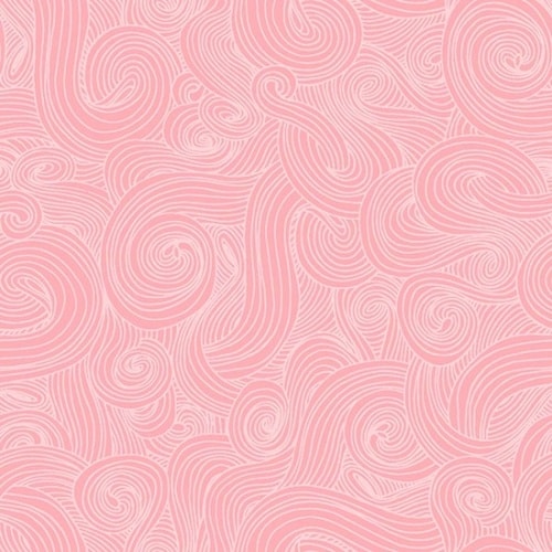 Just Color! Blush Pink Swirl Studio E Cotton Fabric SE 1351 Blush