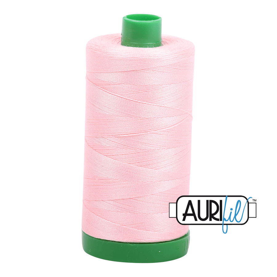 Blush Pink 40 wt 1094 yd Large Spool Aurifil Cotton Quilting Thread AF-MK40SC6-2415