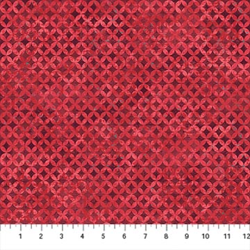 Boho Bliss Red Grid Red Multi Northcott Cotton Fabric NC-29206-24