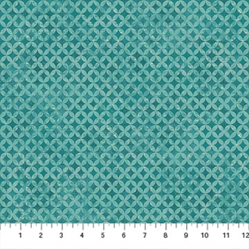 Boho Bliss Teal Grid Beige Multi Northcott Cotton Fabric NC-29206-64