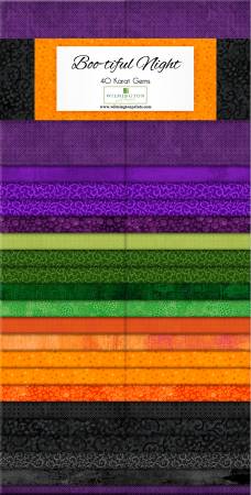 Bootiful Night 2.5" Strips 40 Karat Gems Wilmington Prints Cotton Fabric