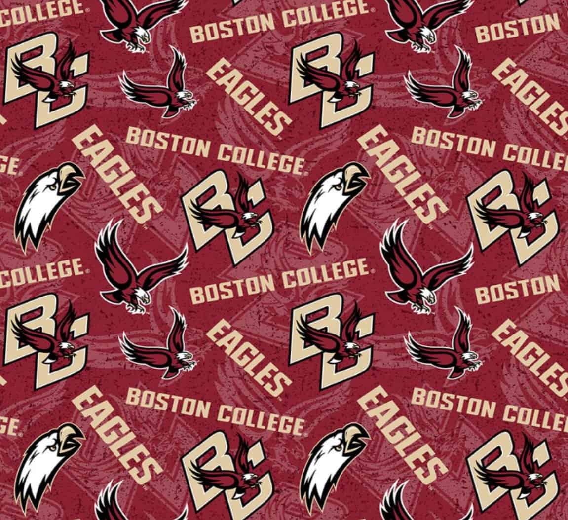 Boston College Eagles NCAA College Tone on Tone Sykel Cotton Fabric BC-1178