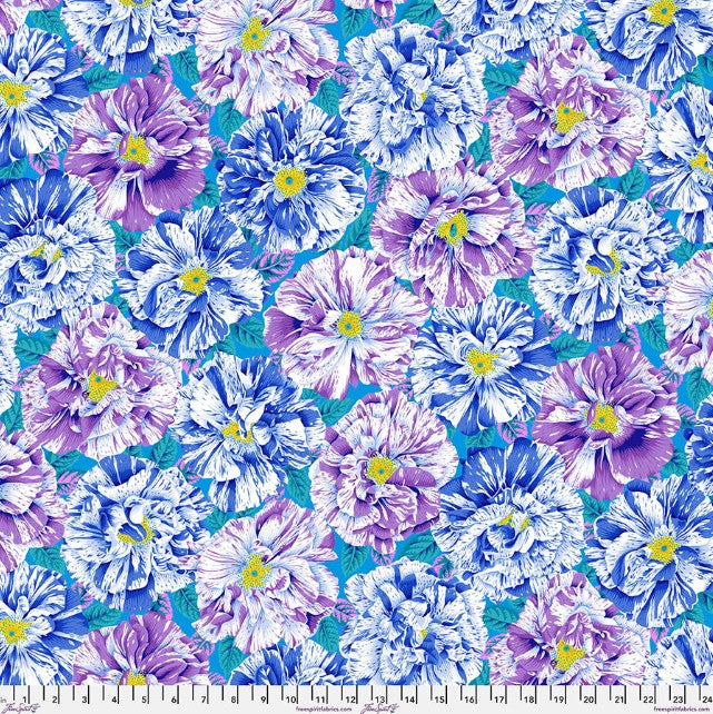 Bouffant Blue February 2026 Philip Jacobs Kaffe Fassett Collective Free Spirit Cotton Fabric FS-PWPJ061.BLUE