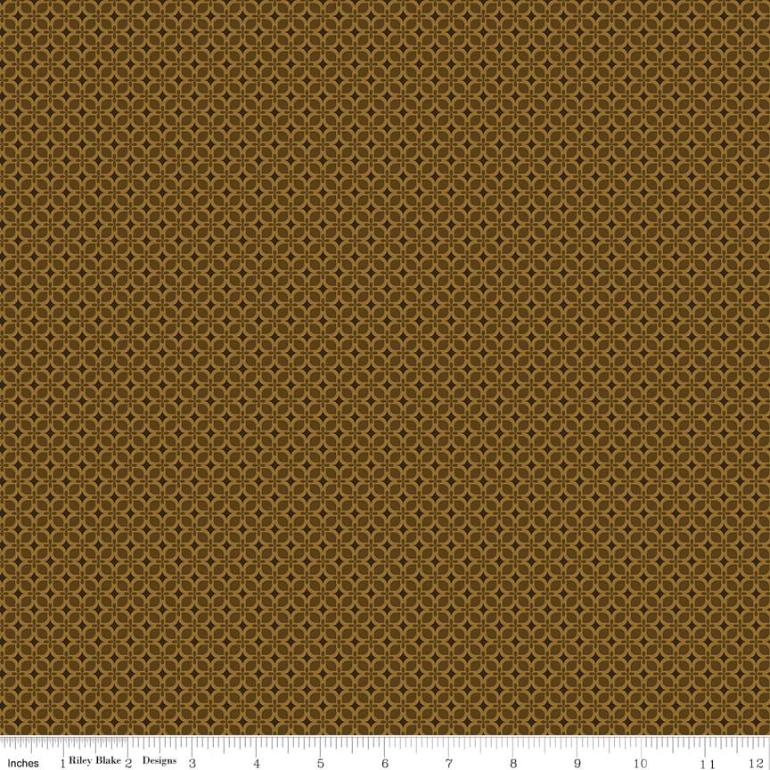 Bountiful Geometric Suede Brown Sandy Gervais Riley Blake Designs Cotton Fabric RB-C17867-SUEDE | US Fabric Shop