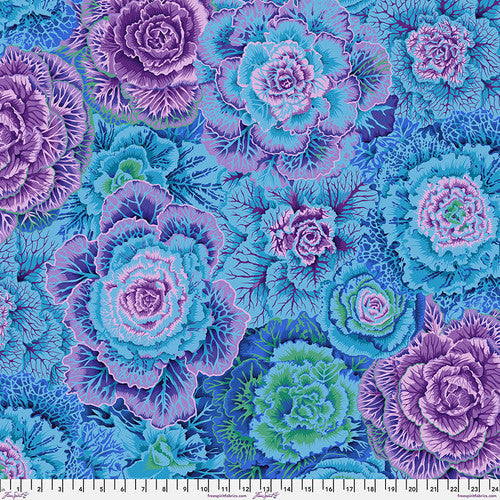 Brassica Blue Philip Jacobs Classics Kaffe Fassett Collective Free Spirit Cotton Fabric FS-PWPJ051.BLUEX
