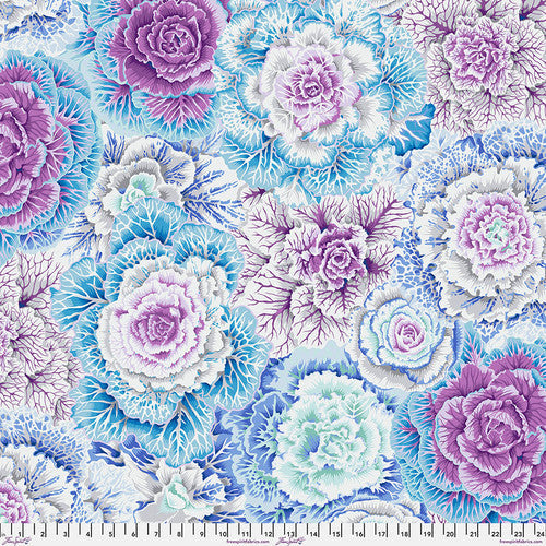 Brassica Sky Blue Philip Jacobs Classics Kaffe Fassett Collective Free Spirit Cotton Fabric FS-PWPJ051.SKYXX