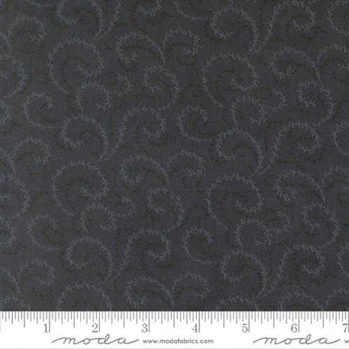 Breathtaking Blues Vine Blenders Midnight Dark Blue 3 Sisters Moda Cotton Fabric MD-44407-15