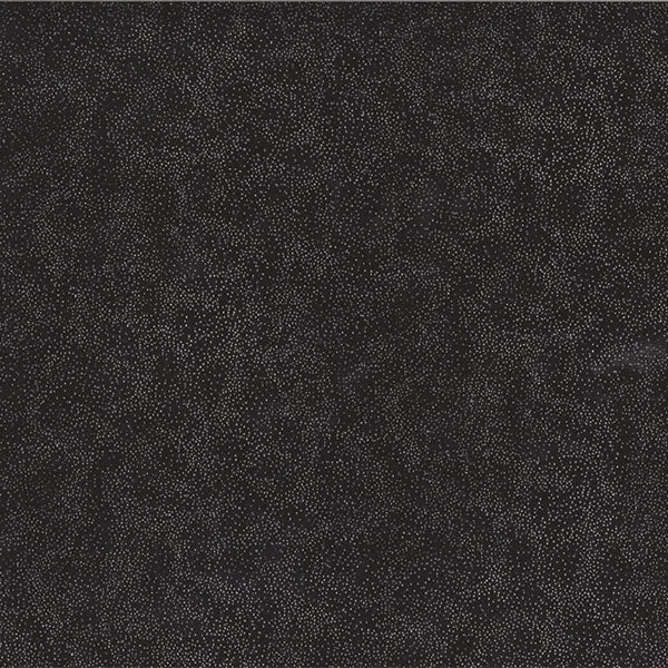 Brilliant Blender Tiny Dots Onyx Black Silver Metallic Hoffman Cotton Fabric
