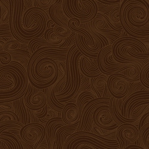 Just Color! Brown Swirl Studio E Cotton Fabric SE 1351-Brown