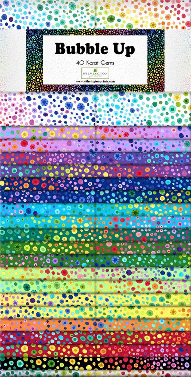 Bubble Up Essentials 2.5" Strips Karats Gems Wilmington Prints Cotton Fabric