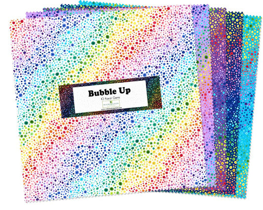 Bubble Up 10" Squares Karat Gems Wilmington Prints Cotton Fabric