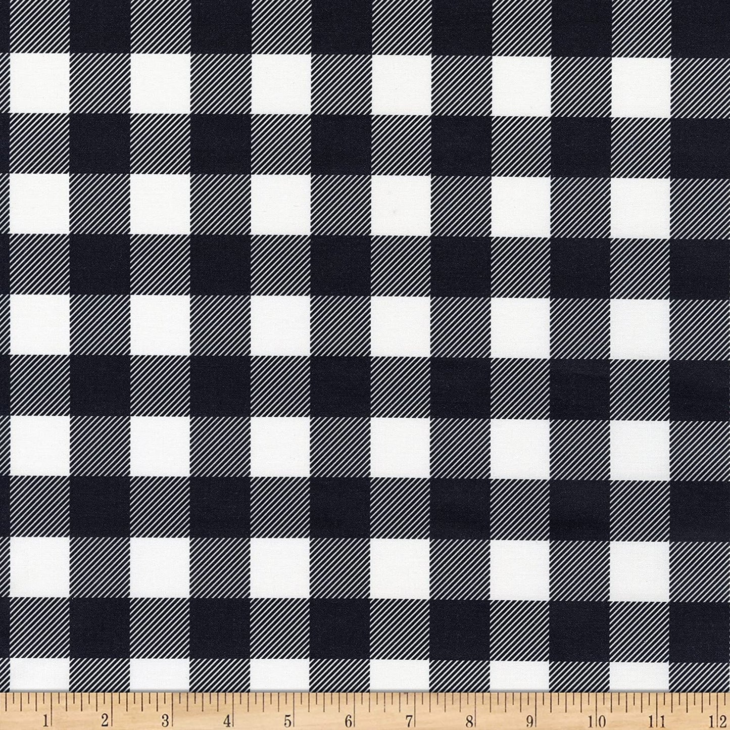 Buffalo Check Black Buffalo Black Paintbrush Studios Cotton Fabric
