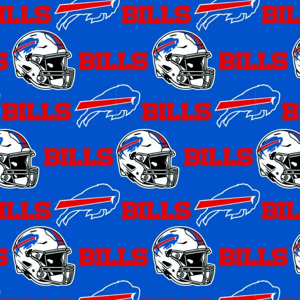 Buffalo Bills NFL Football Logo Fabric Traditions Cotton Fabric NFL-70680DN