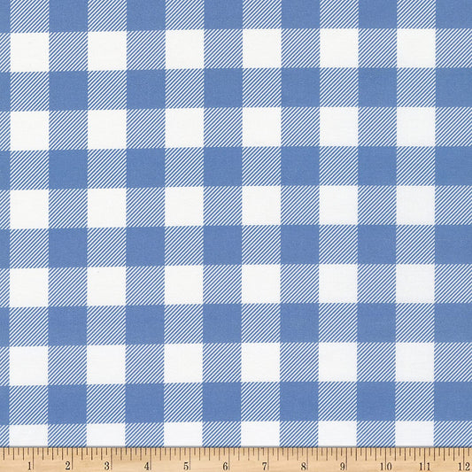 Buffalo Check Sky Blue Paintbrush Studios Cotton Fabric