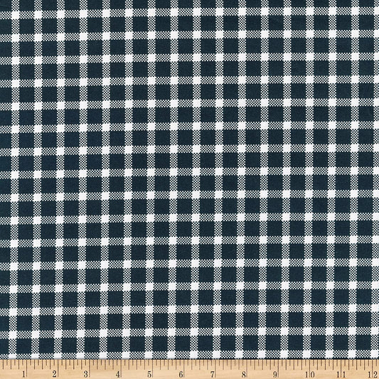 Buffalo Check Windowpane Dark Green Paintbrush Studios Cotton Fabric