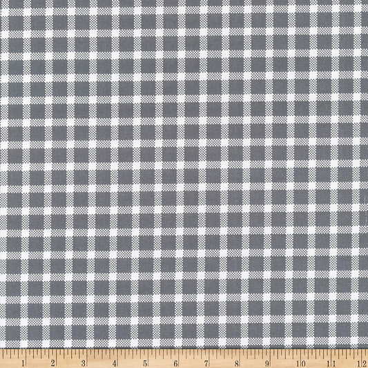Buffalo Check Windowpane Grey Buffalo Grey Paintbrush Studios Cotton Fabric
