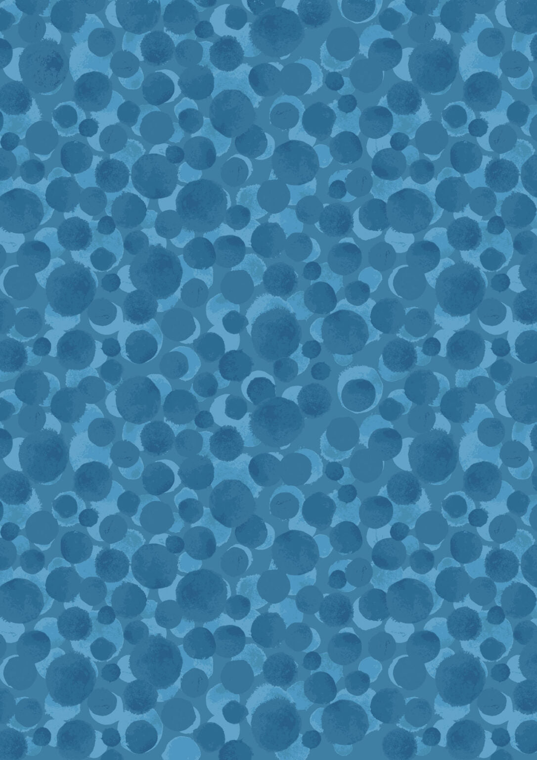 Bumbleberries Blender Cornish Blue Lewis & Irene Cotton Fabric LI-BB016