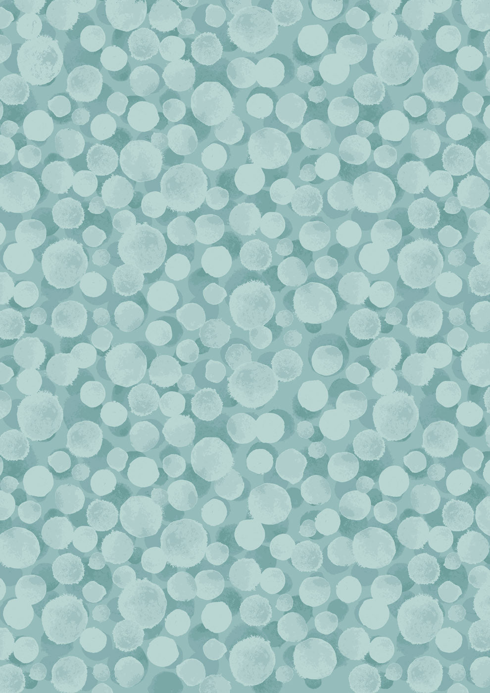 Bumbleberries Blender Duck Egg Lewis & Irene Cotton Fabric LI-BB033